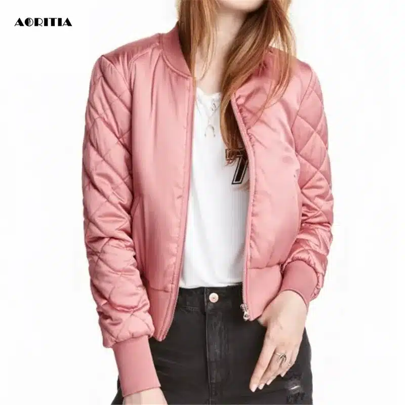 2018 Spring Winter Bomber Jacket Women Aviator Jacket Army Green Baseball Jackets Chaquetas Mujer Jaqueta Feminina Coat Women 12