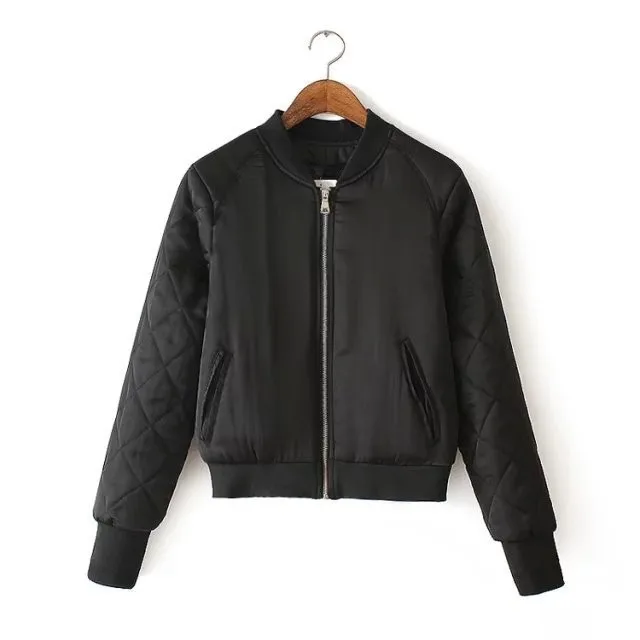 2018 Spring Winter Bomber Jacket Women Aviator Jacket Army Green Baseball Jackets Chaquetas Mujer Jaqueta Feminina Coat Women 17