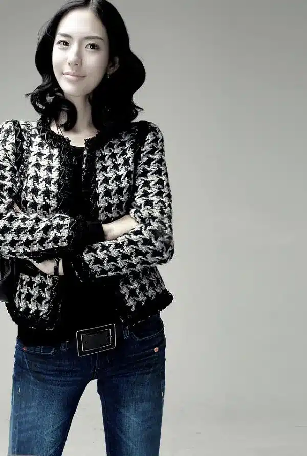 Hot sale!! spring autumn women's houndstooth woolen blends short jackets elegant OL wool outerwears Plus size S-4XL,QY13032385 8