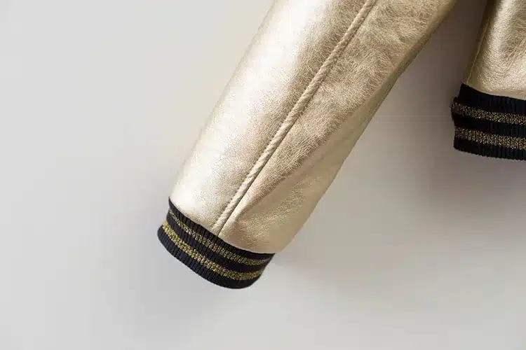 Cardigan Metal Silver and Gold Color Trend Women's Spring Jacket For Women Bomber Jackets Slim Casual Short Coat Female Autumn 13
