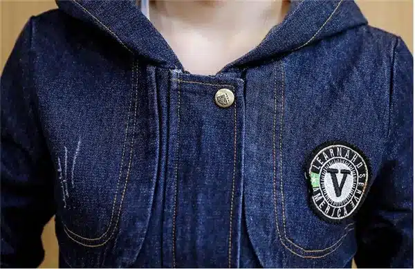 RLYAEIZ Women Denim Jacket 2017 Spring Fashion Pockets Mid-Long Woman Zipper Jeans Jackets casaco Long Sleeve Hooded Denim Coats 15