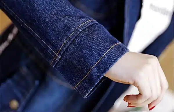 RLYAEIZ Women Denim Jacket 2017 Spring Fashion Pockets Mid-Long Woman Zipper Jeans Jackets casaco Long Sleeve Hooded Denim Coats 16