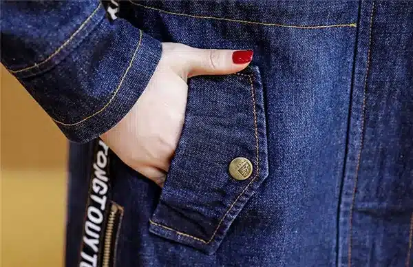 RLYAEIZ Women Denim Jacket 2017 Spring Fashion Pockets Mid-Long Woman Zipper Jeans Jackets casaco Long Sleeve Hooded Denim Coats 17