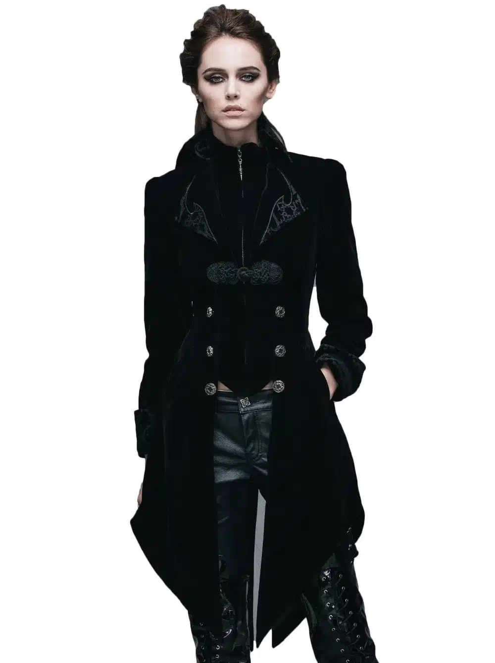 Steampunk Women's Spring Jacket Autumn Gothic Female Coat Long Sleeve Windbreaker Mujer British Patterns Womens Jackets 10