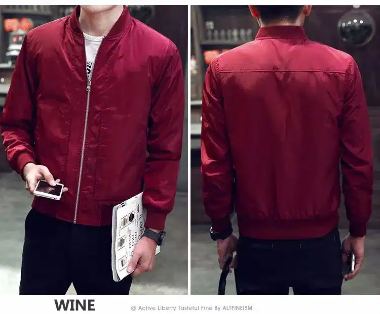 New Arrival Spring Men's Jackets Solid Fashion Coats Male Casual Slim Stand Collar Bomber Jacket Men Outerdoor Overcoat M-XXXXL 22