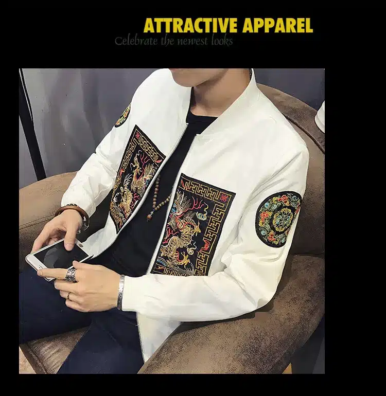 Spring Autumn Bomber Jacket Men 2018 New Fashion Chinese Long Pao Jackets Men Slim Fit Casual Mens Coats Windbreaker 5XL-M Sale 3