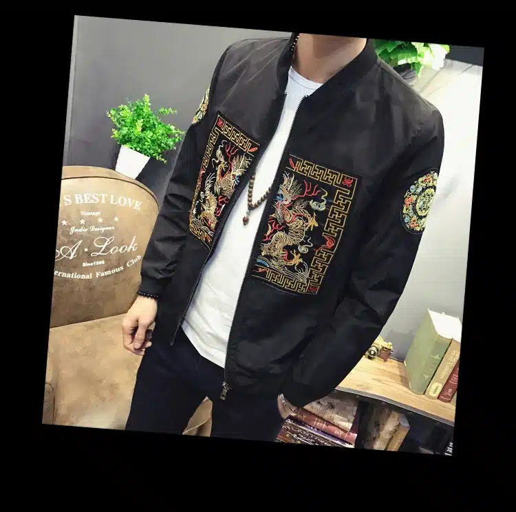 Spring Autumn Bomber Jacket Men 2018 New Fashion Chinese Long Pao Jackets Men Slim Fit Casual Mens Coats Windbreaker 5XL-M Sale 5