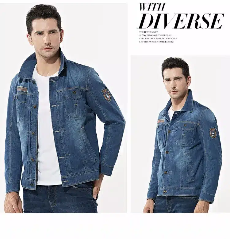 Men's Clothing M~4XL New Fashion Retro Denim Jackets Mens Jeans Coats Spring Plus Size Casual Jackets Brand CLOTHES Denim Coat 30