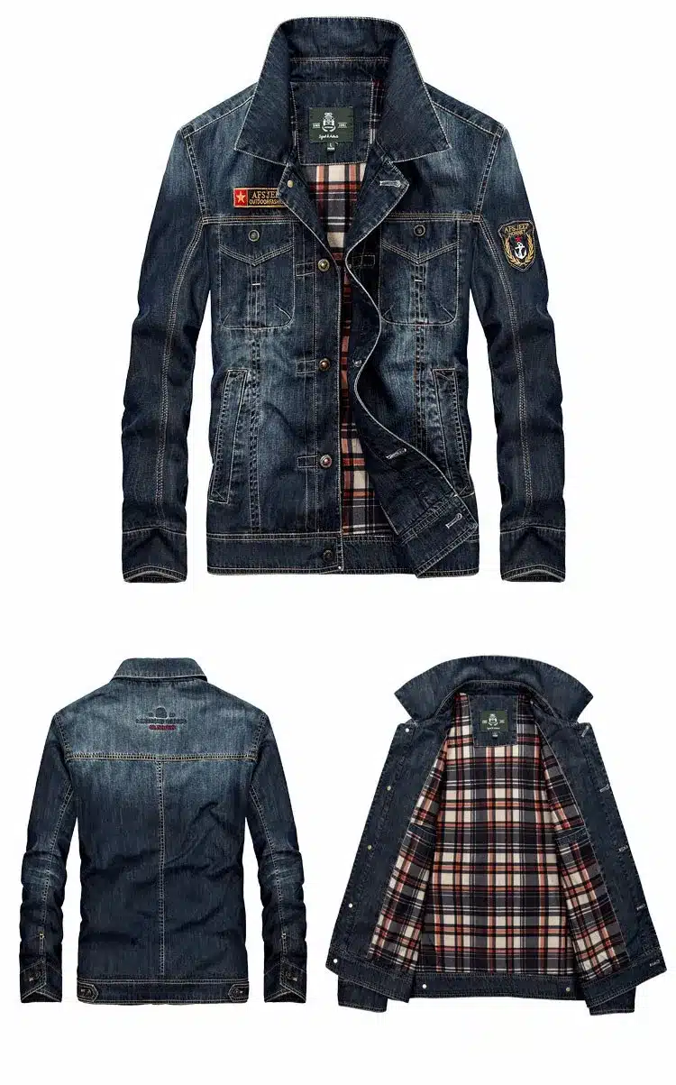 Men's Clothing M~4XL New Fashion Retro Denim Jackets Mens Jeans Coats Spring Plus Size Casual Jackets Brand CLOTHES Denim Coat 31