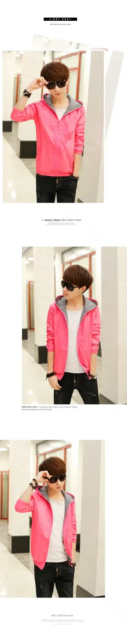 2018 Mens Jackets And Coats Fashion Chaqueta Hombre Spring Summer New Men's Bright Light Jacket Sun Clothing Block Thin Jackets 5