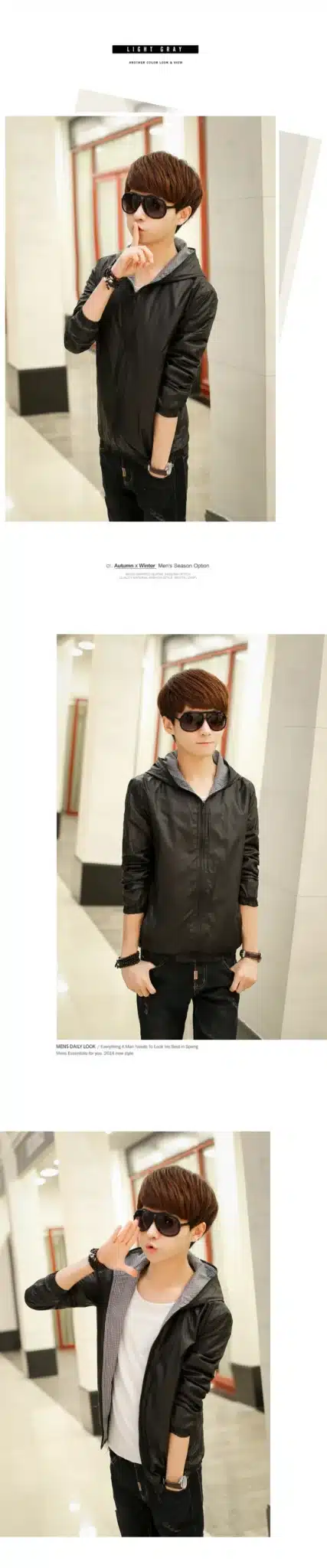 2018 Mens Jackets And Coats Fashion Chaqueta Hombre Spring Summer New Men's Bright Light Jacket Sun Clothing Block Thin Jackets 6