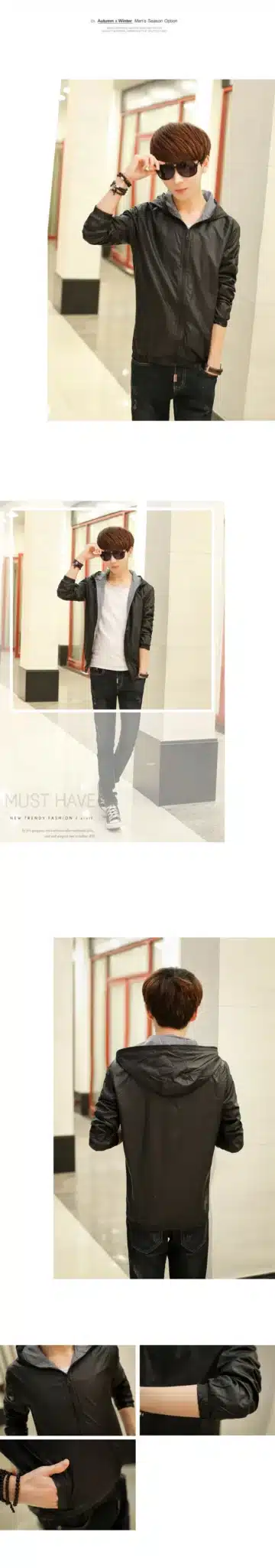 2018 Mens Jackets And Coats Fashion Chaqueta Hombre Spring Summer New Men's Bright Light Jacket Sun Clothing Block Thin Jackets 7