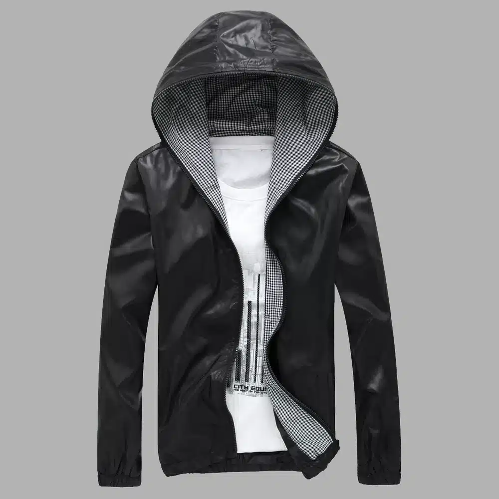 2018 Mens Jackets And Coats Fashion Chaqueta Hombre Spring Summer New Men's Bright Light Jacket Sun Clothing Block Thin Jackets 9