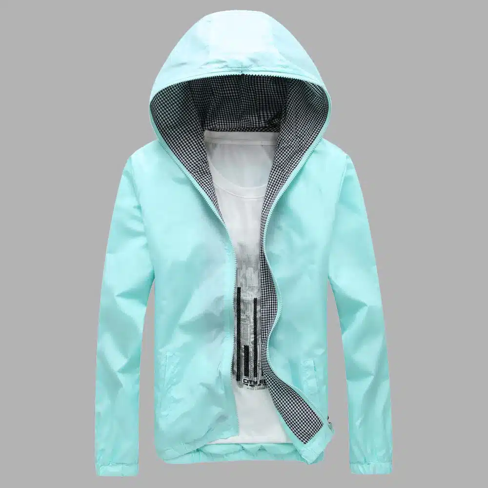 2018 Mens Jackets And Coats Fashion Chaqueta Hombre Spring Summer New Men's Bright Light Jacket Sun Clothing Block Thin Jackets 11