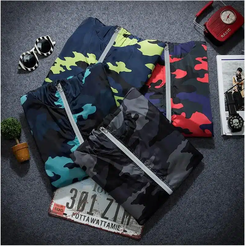 Covrlge Men Jacket Fashion 2017 Spring Men Brand Camouflage Jackets Casual Mens Coat Men's Hooded Luminous Zipper Coats MWJ011 17