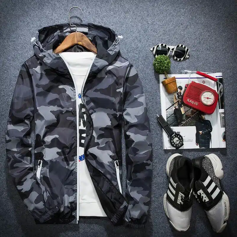 Covrlge Men Jacket Fashion 2017 Spring Men Brand Camouflage Jackets Casual Mens Coat Men's Hooded Luminous Zipper Coats MWJ011 19