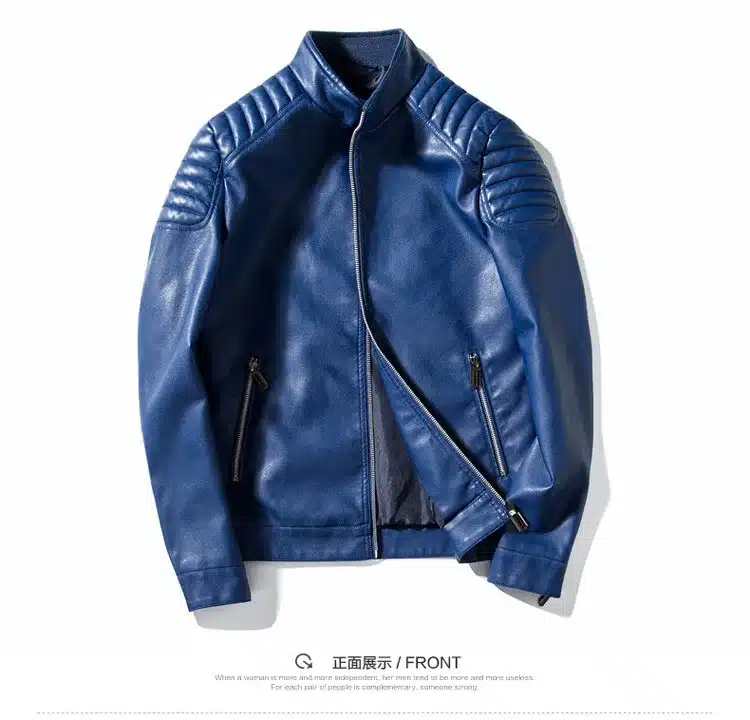 Brand 2017 Spring Autumn Outerwear Men Casual Coat Long Sleeve Zipper PU leather jacket Fashion design Men Motorcycle Jacket 4XL 15
