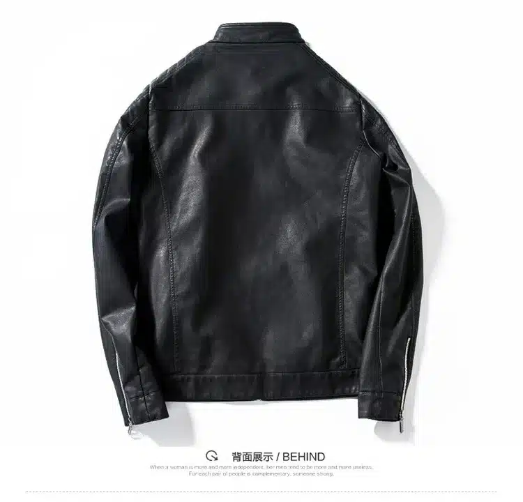 Brand 2017 Spring Autumn Outerwear Men Casual Coat Long Sleeve Zipper PU leather jacket Fashion design Men Motorcycle Jacket 4XL 17