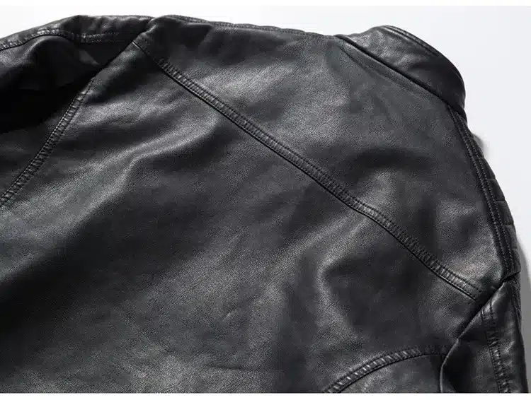 Brand 2017 Spring Autumn Outerwear Men Casual Coat Long Sleeve Zipper PU leather jacket Fashion design Men Motorcycle Jacket 4XL 19
