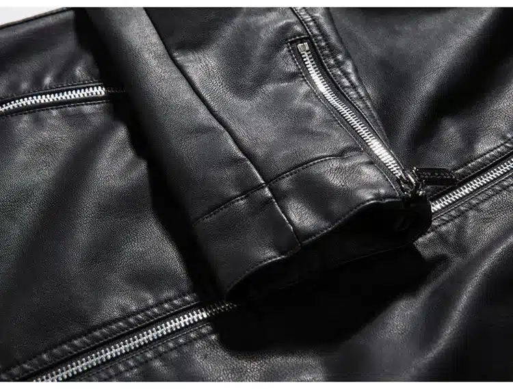 Brand 2017 Spring Autumn Outerwear Men Casual Coat Long Sleeve Zipper PU leather jacket Fashion design Men Motorcycle Jacket 4XL 22