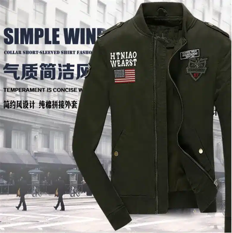 Military Jacket 2017 New Hot Selling Men Autumn Jacket Mens Spring Coat Washed with Water Cotton Jacket Leisure Fashion Jacket 20