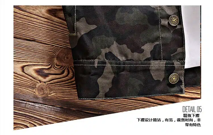2018 New Sale Spring men's denim jacket camouflage windbreaker mens Slim Coats masculina male Fashion Outerwear Coats Plus 4XL 19