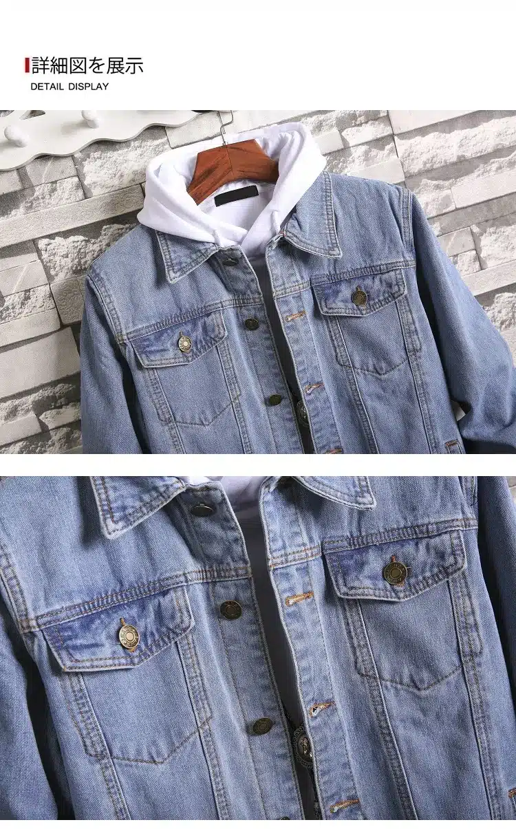 Cotton Solid Denim Jacket Mens 2018 Spring Autumn Casual Slim Fit Bomber Jackets Men Jean Jacket Mens Outwear Male Cowboy M-4XL 13