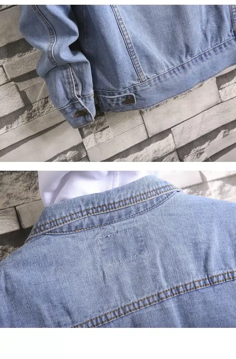 Cotton Solid Denim Jacket Mens 2018 Spring Autumn Casual Slim Fit Bomber Jackets Men Jean Jacket Mens Outwear Male Cowboy M-4XL 15
