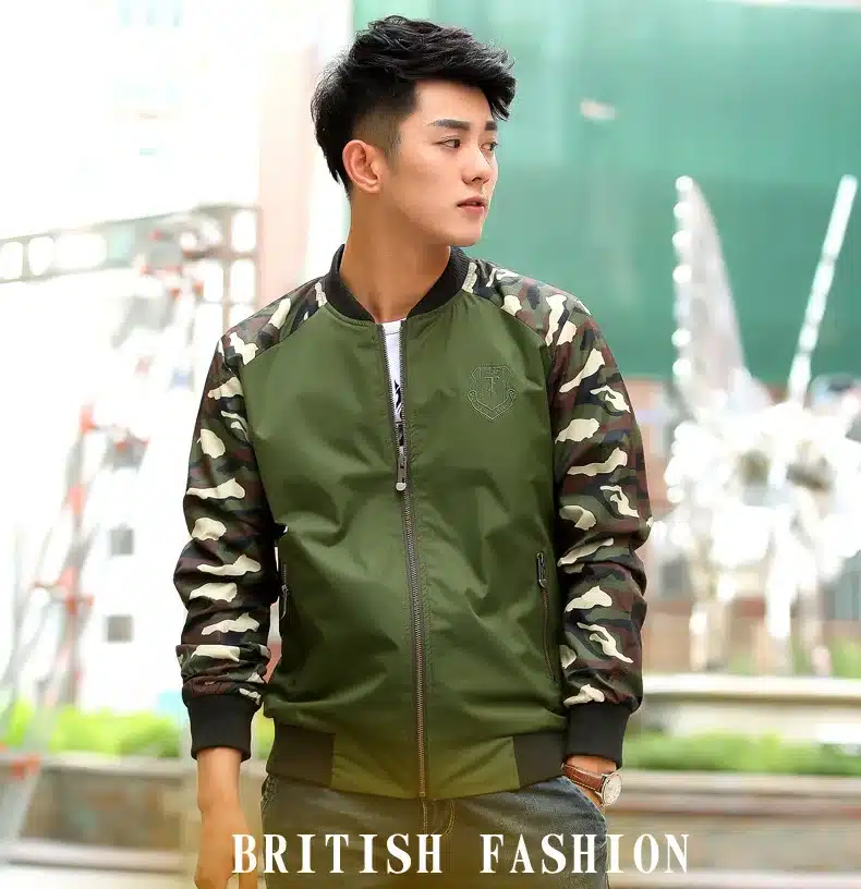 Jacket Men 2018 New Spring Mens Jacket Fashion Jacketmen Cotton Outerwear Coats Patchwork Military Camouflage Jacket For Men 9