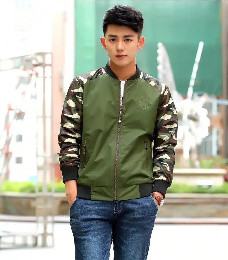 Jacket Men 2018 New Spring Mens Jacket Fashion Jacketmen Cotton Outerwear Coats Patchwork Military Camouflage Jacket For Men 12