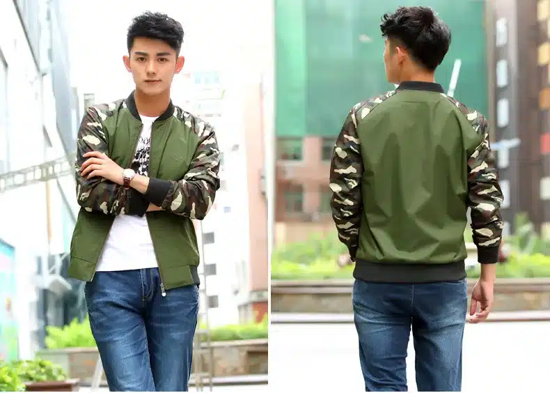 Jacket Men 2018 New Spring Mens Jacket Fashion Jacketmen Cotton Outerwear Coats Patchwork Military Camouflage Jacket For Men 14