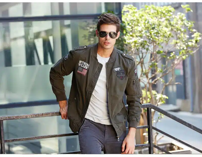 2017 new men's jacket spring jacket bomber Brand jacket self-cultivation Army flight leisure men's high quality coat Overcoat 14