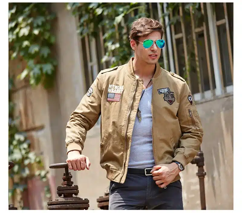 2017 new men's jacket spring jacket bomber Brand jacket self-cultivation Army flight leisure men's high quality coat Overcoat 15