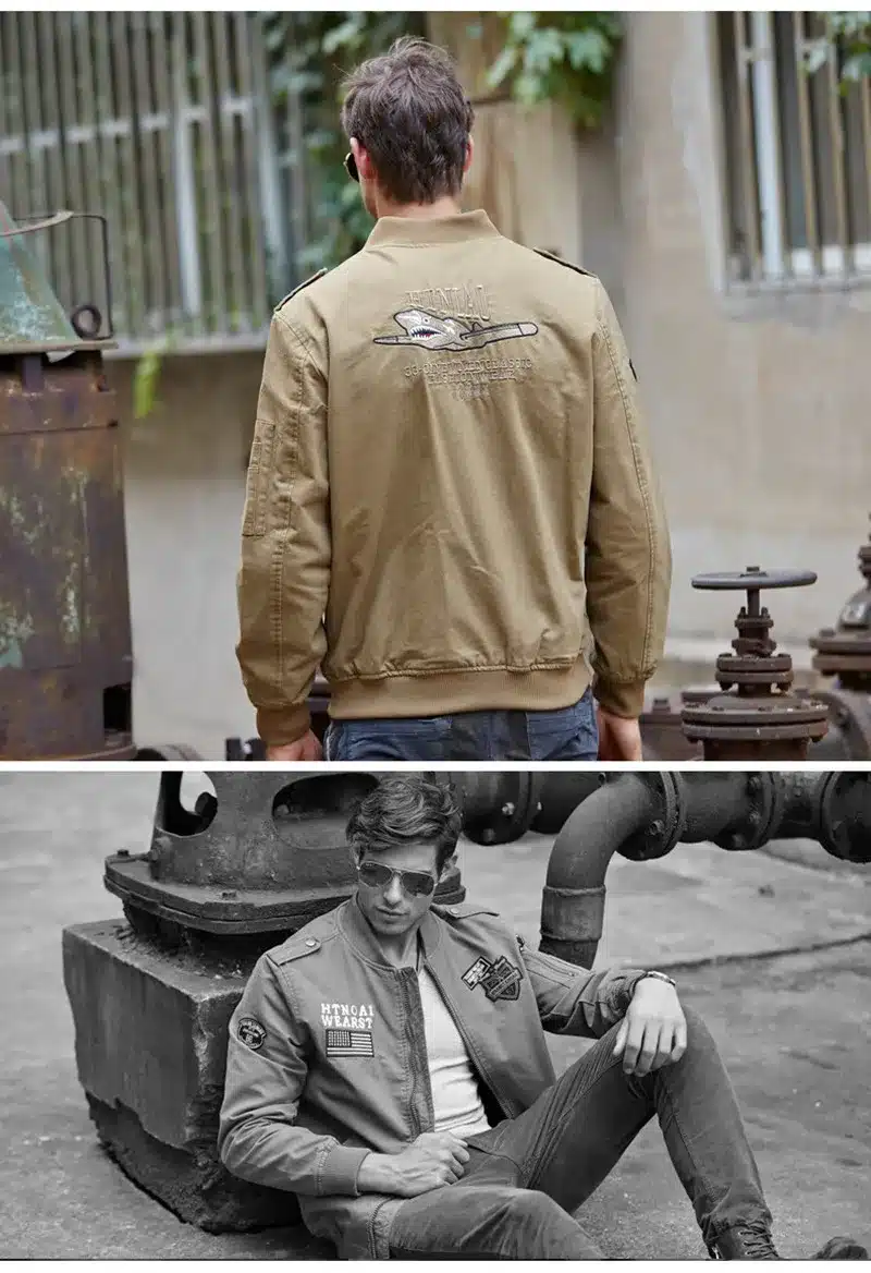 2017 new men's jacket spring jacket bomber Brand jacket self-cultivation Army flight leisure men's high quality coat Overcoat 16