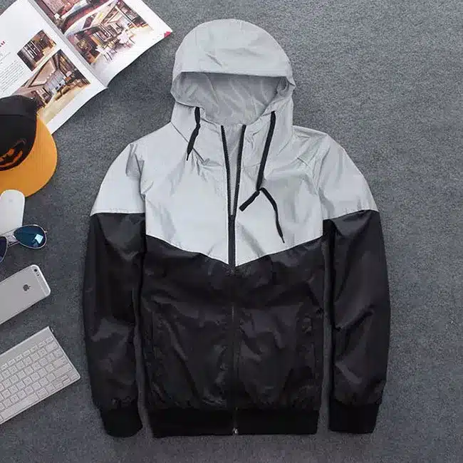 Men Jacket Spring Autumn Patchwork Reflective 3m Jacket movement Hip Hop Waterproof Windbreaker Men Coat Brand Fluorescence 18