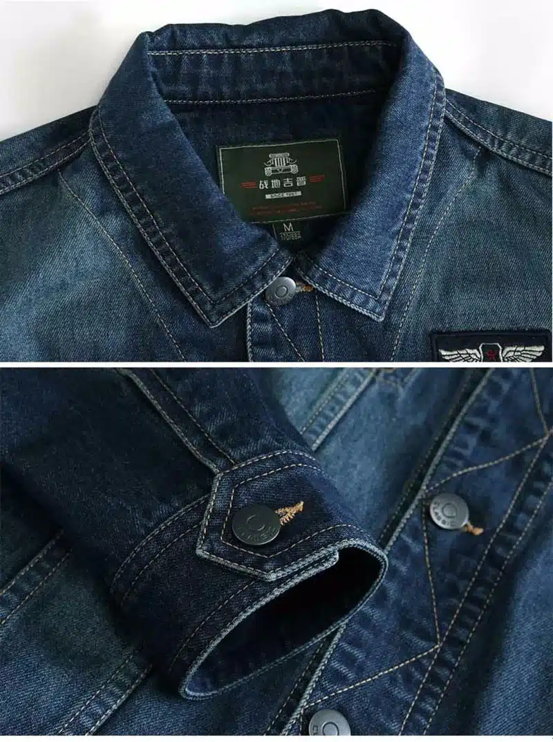 2019 M~3XL New Fashion Retro Denim Jackets Mens Cool Coats Spring Autumn Jackets Brand CLOTHES Denim Coat Men Outwear Asian Size 35