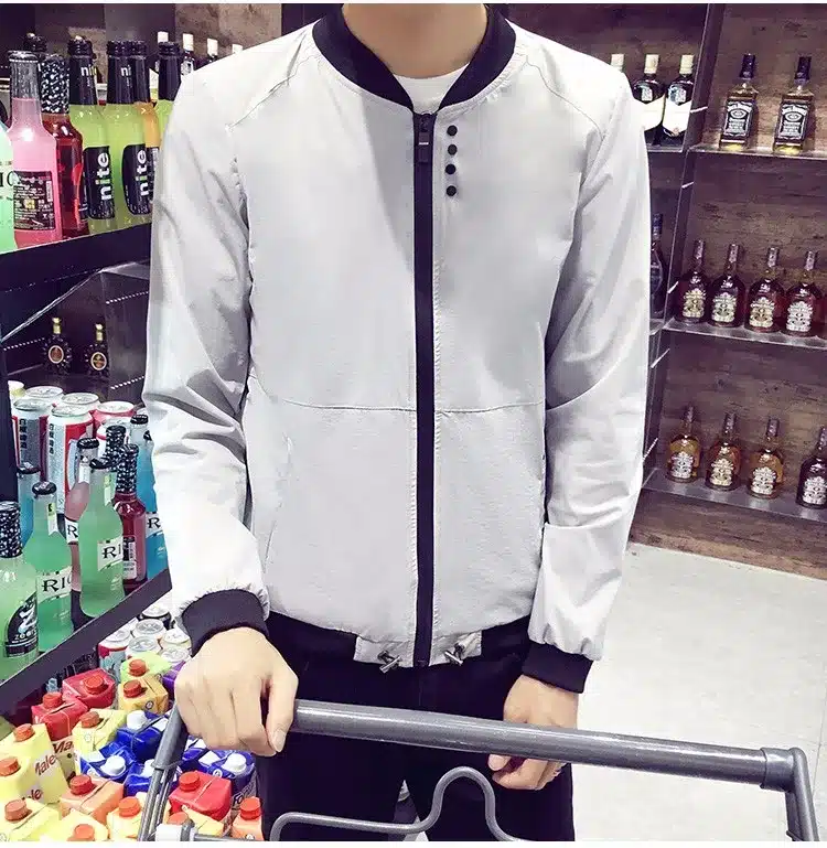 New Arrival Spring Men's Coat Fashion Bomber Jacket Men Jaqueta Masculina Casual Anorak Homme Stand Collar Brand Overcoat Mens 29