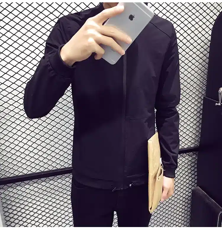 New Arrival Spring Men's Coat Fashion Bomber Jacket Men Jaqueta Masculina Casual Anorak Homme Stand Collar Brand Overcoat Mens 32