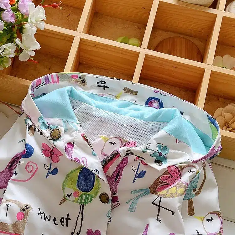 Spring 2018 New Cotton Baby Girls Coat Spend Three Flowers Lollipops Dot Jacket Cardigan Kids Children Clothing Autumn 13