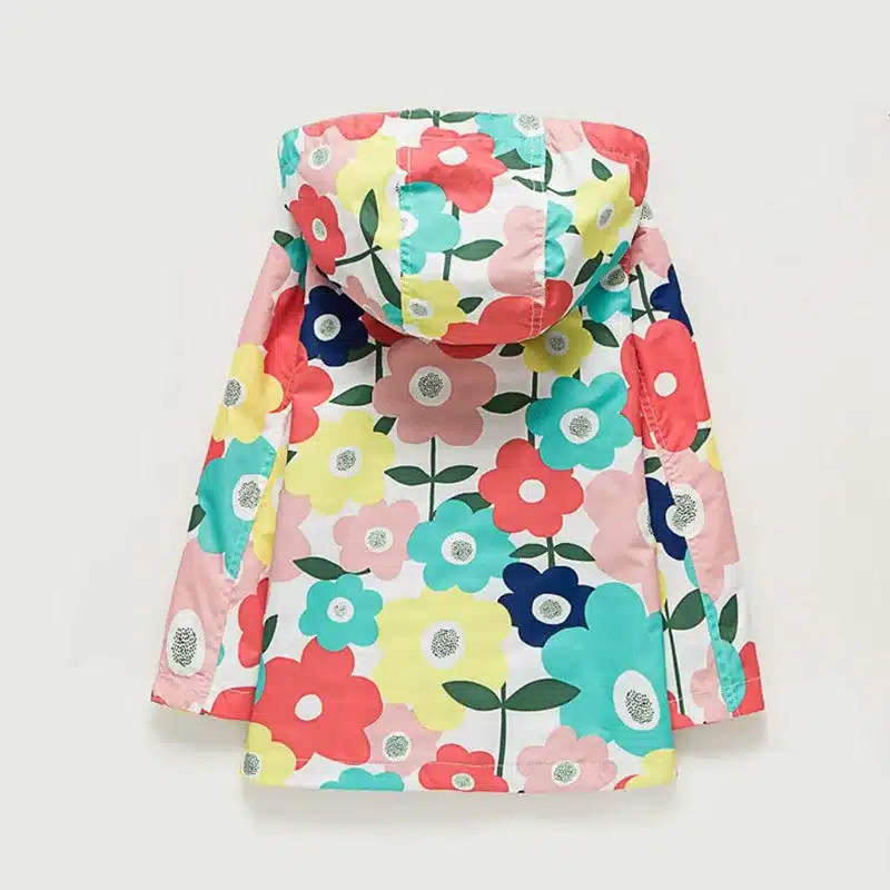 UK Original MeanBear Children Jacket Girls Spring Flower Jacket Girls Windbreaker Kids Cheerful Girls Spring Jacket 17
