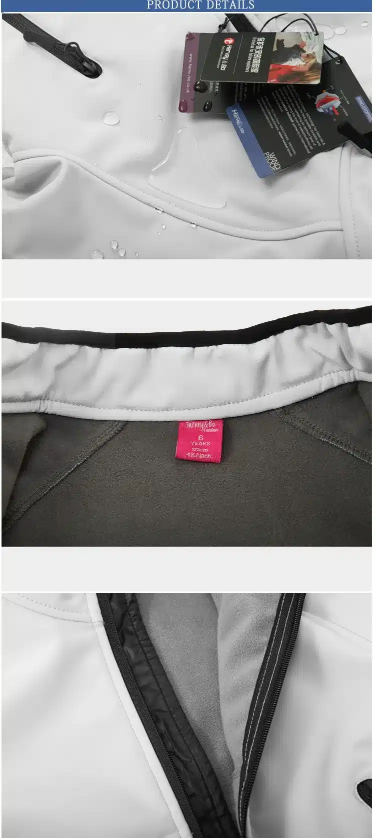 Kids jackets softshell coat waterproof baby boys girls outerwear spring autumn children outdoor jacket polar fleece 14