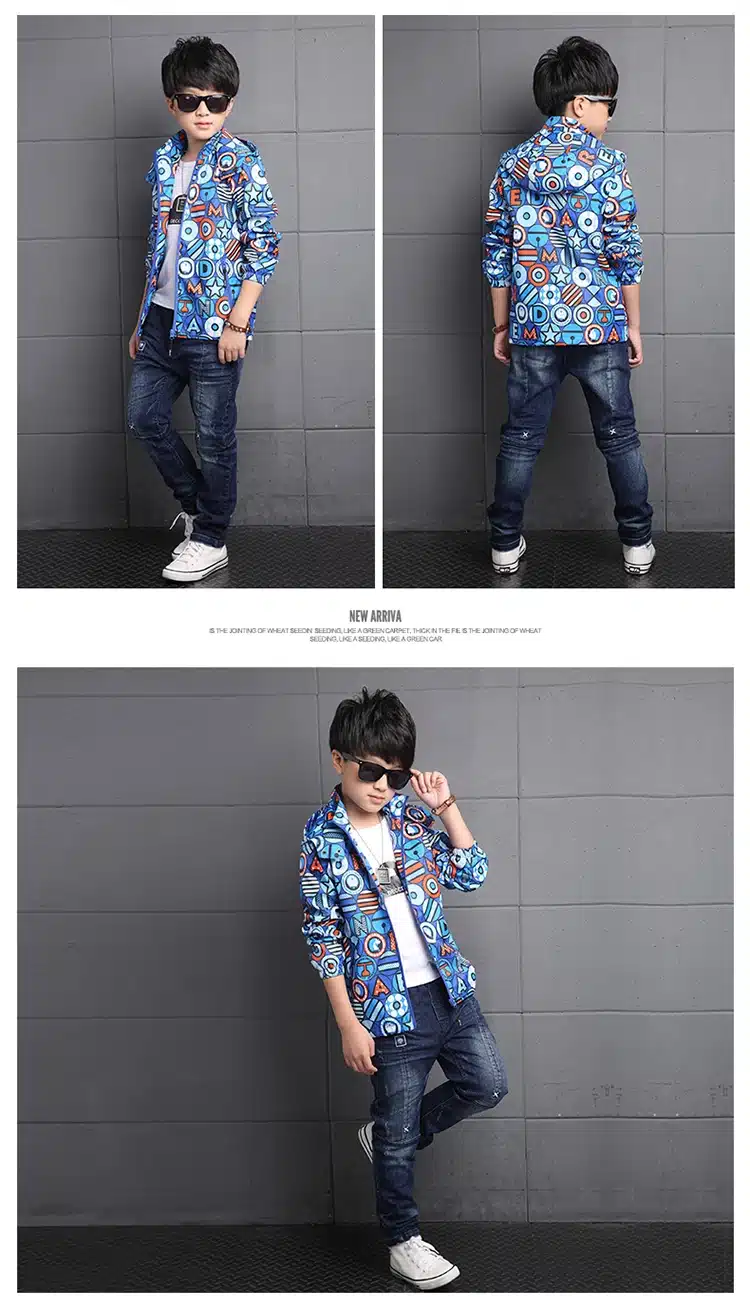 2017 New Spring Autumn Baby Boys Clothes Boys Cartoon Ball Full Zipper Hooded Jackets Kids Windbreaker Child Coat Baby Outwear 17