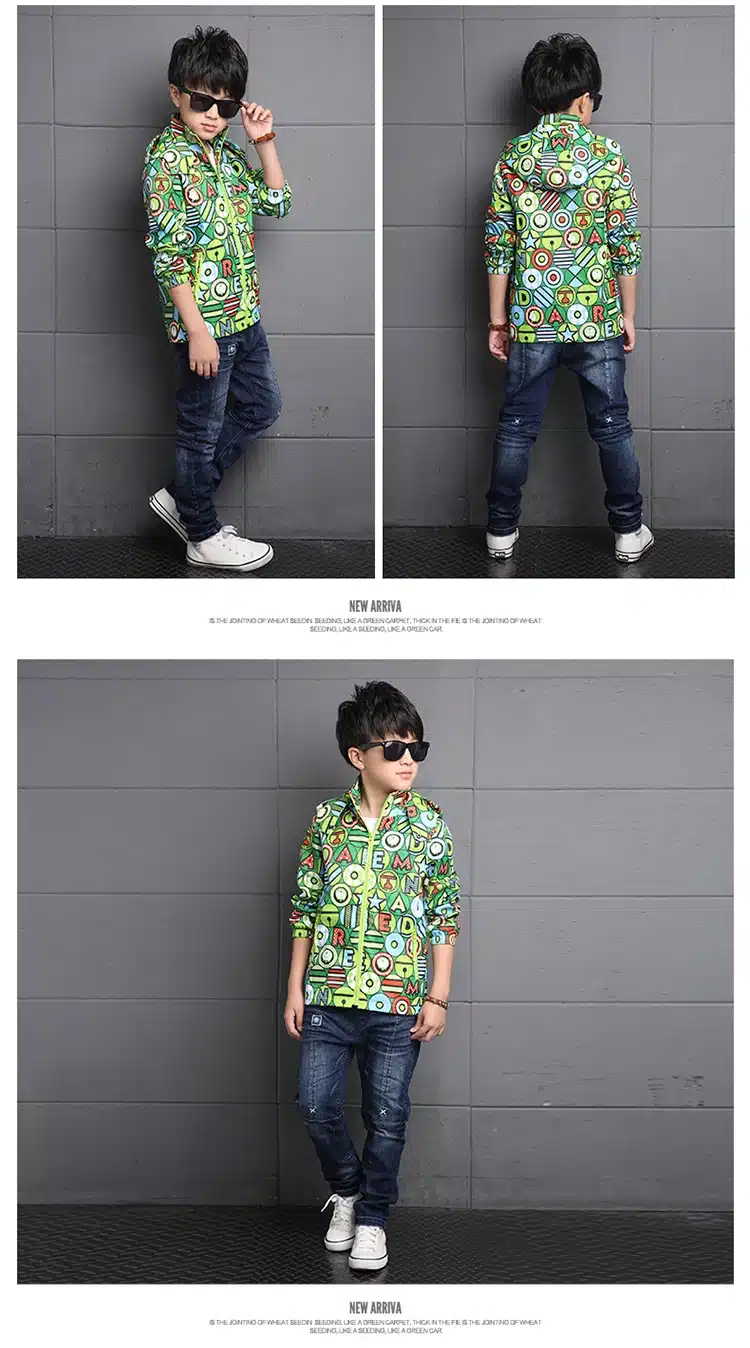 2017 New Spring Autumn Baby Boys Clothes Boys Cartoon Ball Full Zipper Hooded Jackets Kids Windbreaker Child Coat Baby Outwear 19