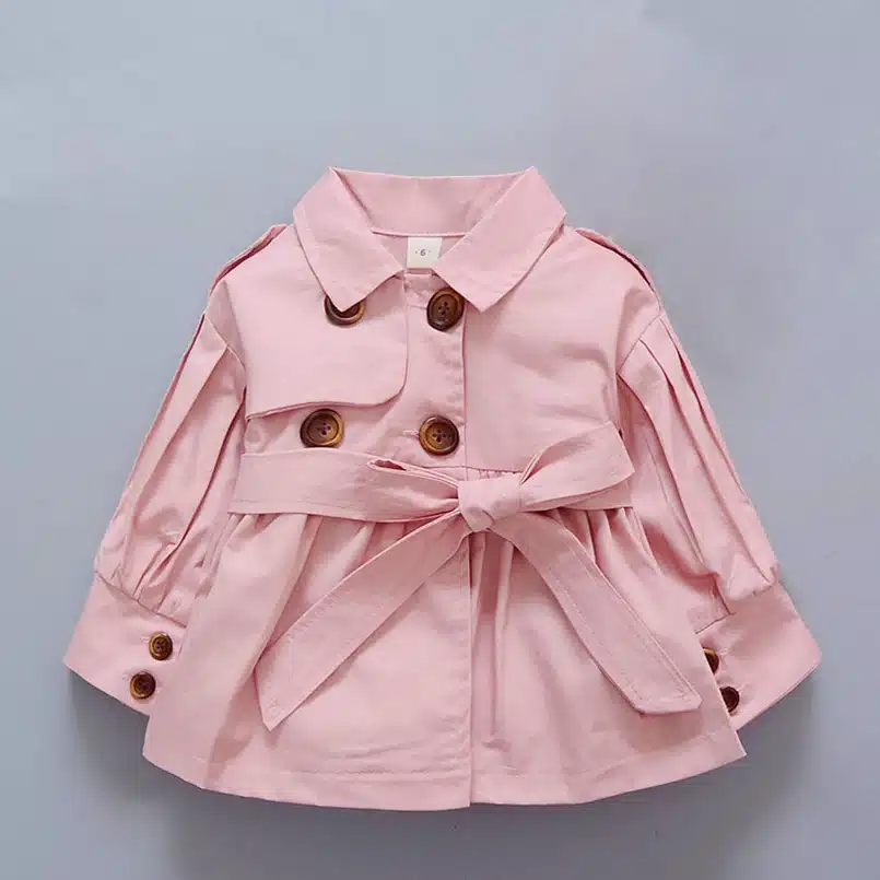 Girl Trench Coat Spring Autumn Baby Jacket Outwear Kids Overcoat Children Windbreaker Clothes Girls Coats 1