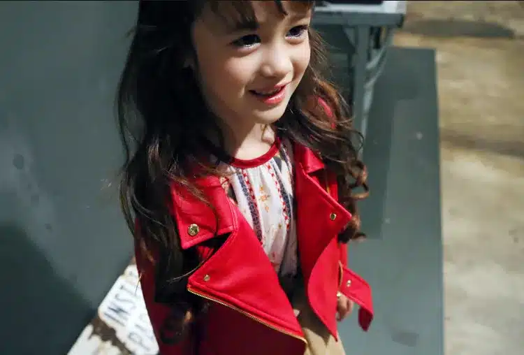 Girls Spring Autumn Clothing Leather Outfit Hot New Kids Coat Leather Jacket Children PU Clothing Thin Thick 21
