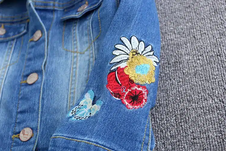 Girls Denim Jackets Coats Fashion Children Outwear Embroidery Cute Children's Clothing Spring Autumn Kids Jean Jacket 2-9 Yrs 17