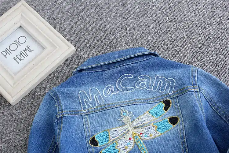 Girls Denim Jackets Coats Fashion Children Outwear Embroidery Cute Children's Clothing Spring Autumn Kids Jean Jacket 2-9 Yrs 21