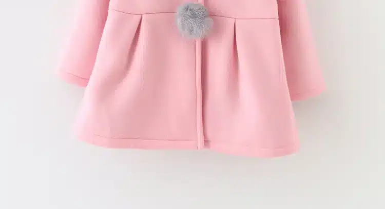 Cute Rabbit Ear Hooded Girls Coat New Spring Top Autumn Winter Warm Kids Jacket Outerwear Children Clothing Baby Tops Girl Coats 17