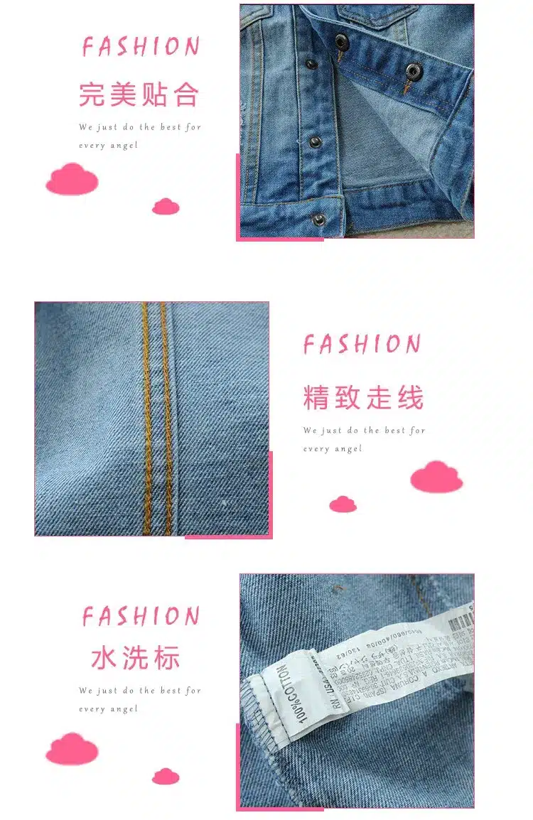 2018 Spring Classic Kids Jeans Denim Jacket For Boys Girls Clothes Trench Girls Jacket Cotton Fashion Beggars Coat 90-140cm 11