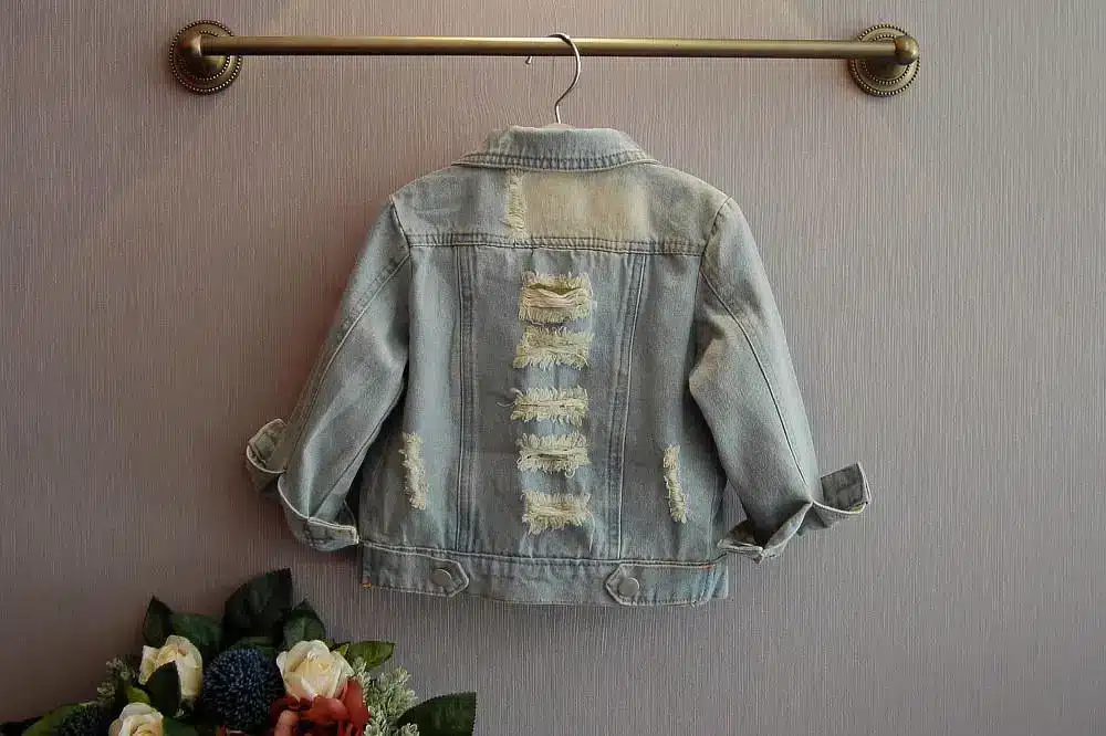 Bosudhsou #YL-6 Spring Autumn Children Clothing Child Clothes Baby Girl Outerwear Coat Girl Jckets Kids Tops Jeans Wear Denim 11